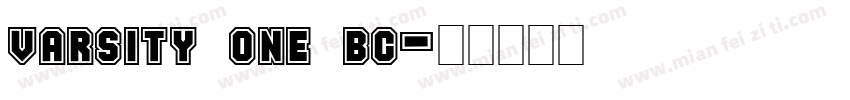 varsity one bc字体转换